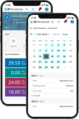 Employee Scheduler Software Mobile Device Screenshots